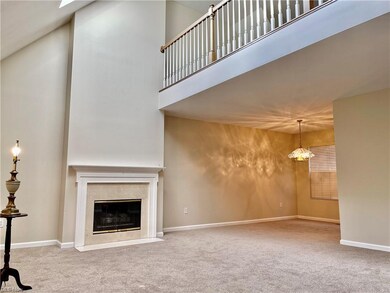 Fireplace Warming Living and Dining areas