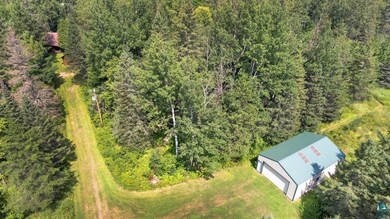 This overhead view of property shows the trails an