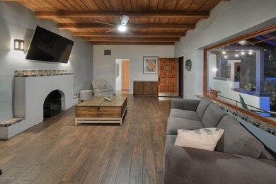 Wood Floors & Fireplace