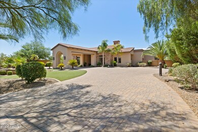 West side of circular Driveway