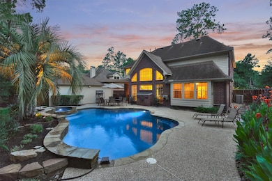 This inviting home features a beautifully landscap