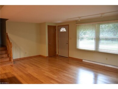 view from kitchen to living room
