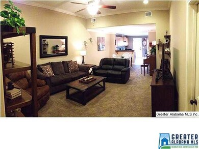 Open, Roomy Living Room into Dining room, into Kit