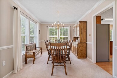 Lovely crown molding and chair rail