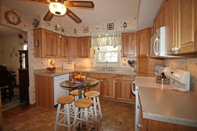Updated Kitchen, Hickory cabinets