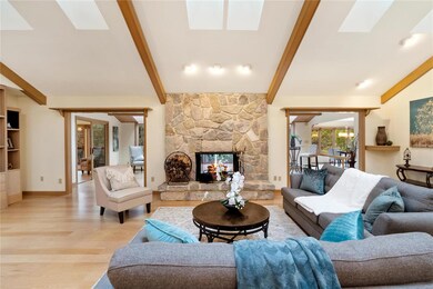 Stunning Great Room with see thru fireplace.