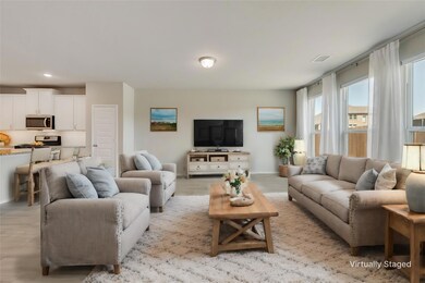 Living room featuring light hardwood / wood-style floors