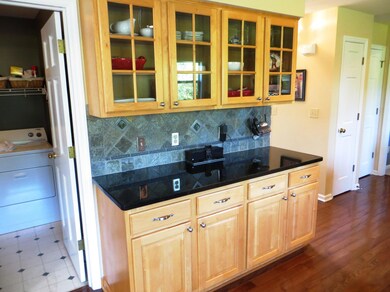 Desk area in kitchen
