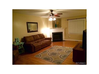 Family Room with corner gas Fireplace