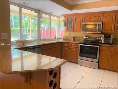 View of the spacious and open kitchen with direct 