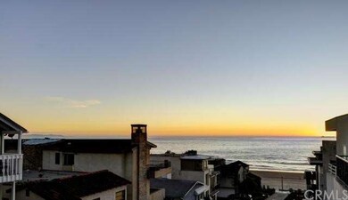 Sunset ocean white water and Catalina Island views