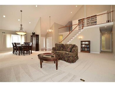 Living Room. Loft (or den) overlooks the living ro