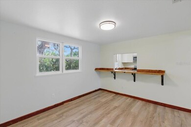 Dining room into kitchen