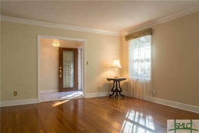 Living room view to the front door.