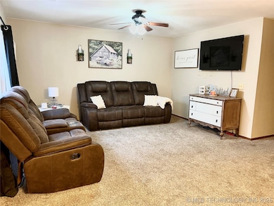 View of living room from the front door