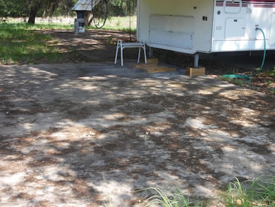 concrete pad at camp site
