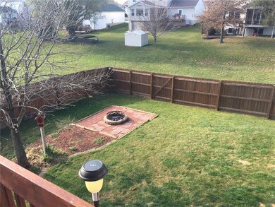 Fenced in back yard.