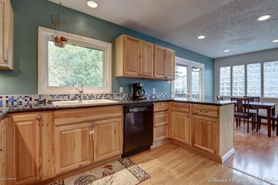 Open to dining area . . .