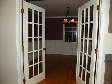 French doors leading to the formal dining room.