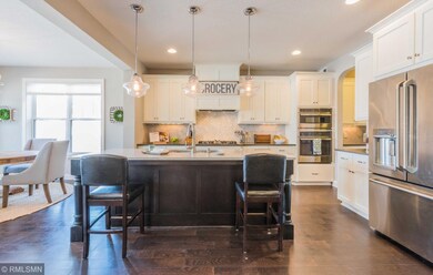 Upgraded lighting package and gourmet kitchen with