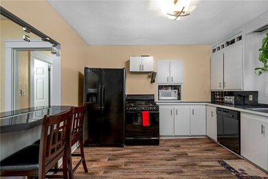 Kitchen with a granite island