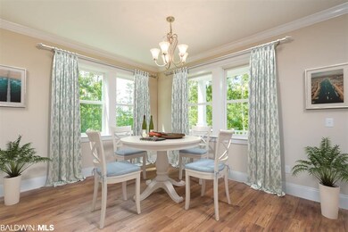 This shows the room virtually staged w/ furniture