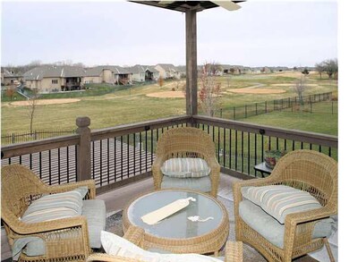 Covered Deck off Kitchen with Expansive views of t
