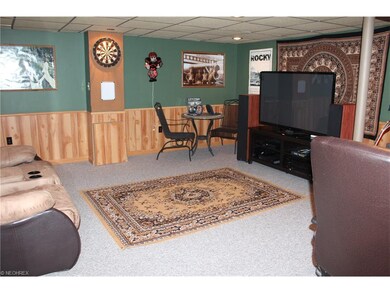 The lower level family room is a fantastic space.