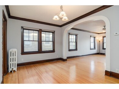 Dining room is large and can easily fit a big tabl