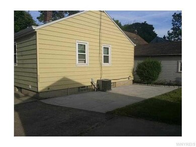 Backyard. new concrete patio