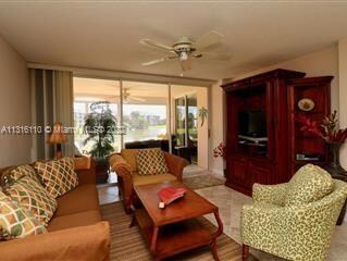Living Room with Direct Access to Screened Patio