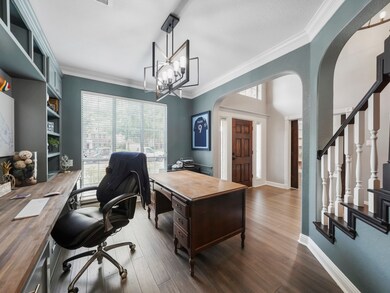 Spacious formal dining room is currently being use