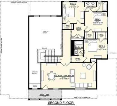 Upstairs floor plan