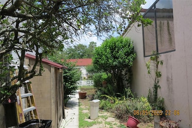 Left side landscaping