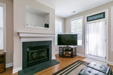 Cozy gaslog fireplace for chilly nights