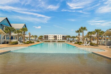 Large beach entry pool