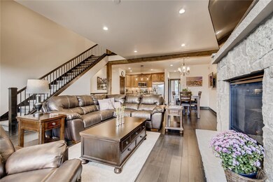 Great Room floor plan with spacious front deck off