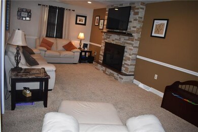 Large Family Room that leads to the deck
