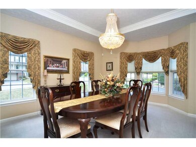 Exterior Front. Formal dining room with bay window