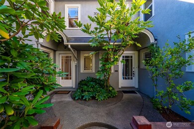 Unit A, on left, and Unit B, on right. Both homes are equally beautiful with classic details and bay views.