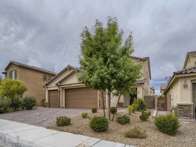 Pavers and desert landscaping.