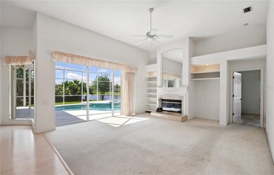 Family Room with direct access out to the pool dec