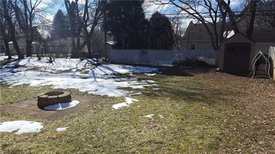 Rear Yard - new shed and fire pit