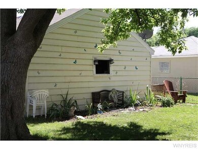 Backyard View of backyard looking at the 2 car gar