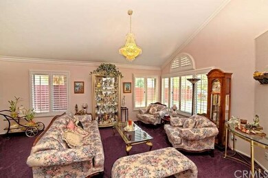 Formal Living Room-Plantation Shutters-Crown Moldi
