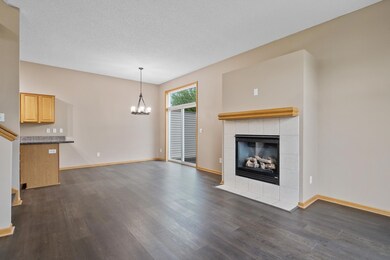 Open concept living and dining rooms