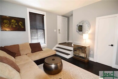Living room with bamboo floor