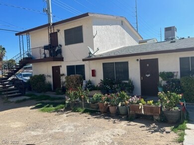Front Doors.  3 Units are downstairs & 1 upstairs