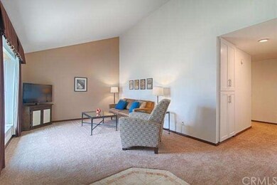 Bright, sunny living room with new carpet and fres