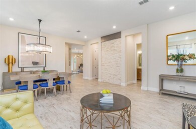 Living room and Dining room